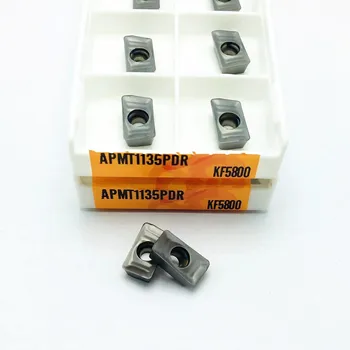 10 vnt APMT1135 LDR KF5800 karbido įterpti CNC metalo tekinimo frezavimo įrankis pjovimo staklės dalys APMT1135
