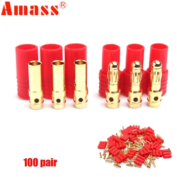 100 Pora Kaupti 3.5 mm 3-Core Aukso spalvos Jungtis Su Apsauginiu Apvalkalu, Vyrų/Moterų AM-1011A