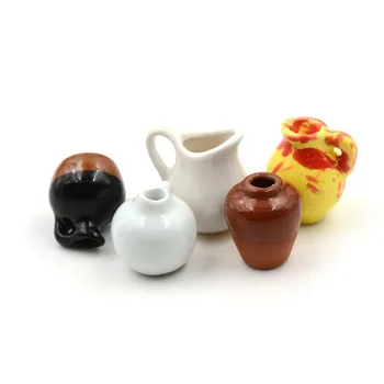 1Pcs 1:12 Mini Keramikos Puodą 