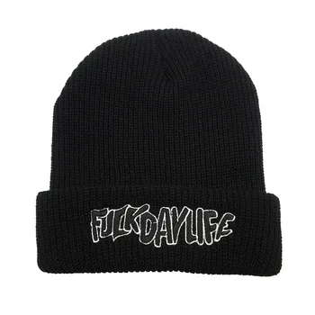 2021 Naujas Mados laišką Siuvinėjimo Beanies kepurės Vyrams, Žiemą šiltas Lauko skrybėlę WomenHip Hop Atsitiktinis Megzti skrybėlę