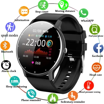 2022 Naujas Vyrų Smart Žiūrėti Realiu laiku Aktyvumo Seklys Širdies ritmo Monitorius Sporto Moterims Smart Watch Vyrų Laikrodis 