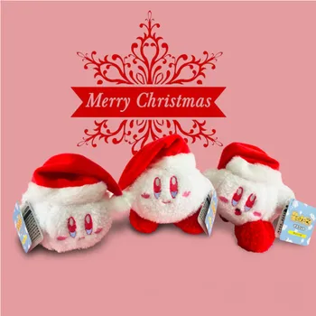2023 Naujų Animacinių filmų Kirby Mielas Lėlės Kalėdų Keychain Pakabukas Kuprinę, Apdailos Mergautinė Širdies Kawaii Kalėdų Dovana Mergaitė