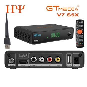 30pcs Gtmedia V7 S2X Skaitmeninės Palydovinės TV box imtuvas V7S HD DVBS2 Suppport 