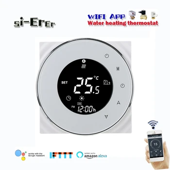 3A WiFi Smart Vandens Termostatas, Temperatūros Reguliatorius Grindinis Šildymas Vandeniu , Dirba su Alexa 