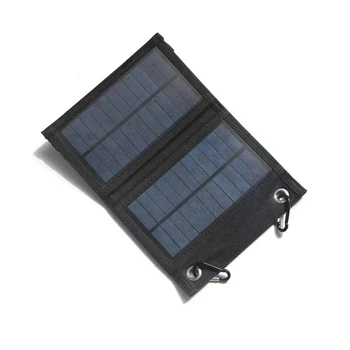 4W Nešiojami Saulės Valdybos Lauko Įkroviklis Saulės baterijomis Sulankstomas Maitinimo šaltinis Įkrovimo Plokštės 5V USB Mobiliojo Telefono Maitinimo Bankas