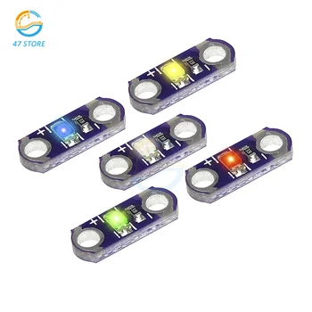 5VNT/Daug LilyPad LED Asortimentas 5Colors su Raudona/Mėlyna/Žalia//Baltos/Geltonos spalvos Arduino ID LilyPad LED Modulis