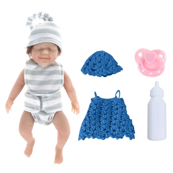 6in Baby Doll Išsamius Dažų Gimtadienio Baigtas Lėlės Interaktyvus Žaislas Kūdikiams, Dovana Kūdikiui Šalies Naudai Atsipalaiduoti Žaislas QX2D