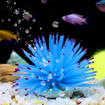 Akvariumas Minkštas Corallin Dirbtinės Povandeninį Silikono Jūros Kamuolys Anemone Ornamentu Akvariumo Žuvų Bakas Puošimas Ornamentais, Priedai