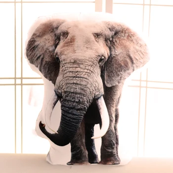 creative 3D pliušinis dramblys žaislas modeliavimas gyvūnų pagalvę dovanų, apie 60x50cm