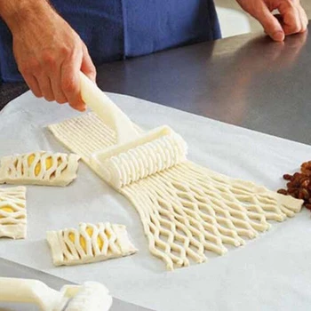 Didelio Dydžio Pica Roller Cutter Pyragas Cookie Cutter Konditerijos Kepimo Įrankiai Peilis Bakeware Įspaudas Tešlos Volelį Grotelės Cutter Amatų