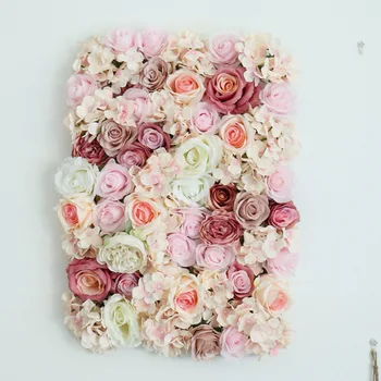 Dirbtinių gėlių sienos šilko netikrą gėlių kompozicijų vestuvių fonas dekoro šalis, parduotuvė įvykių išdėstymas vaizdo siena langas foto rekvizitai