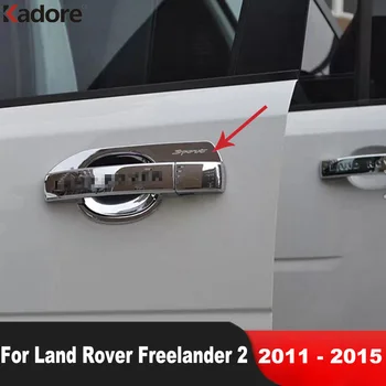 Durų Rankena Puodelį, Dubenėlį, Padengti Trim For Land Rover Freelander 2 2011 2012 2013 2014 2015 ABS Chrome 