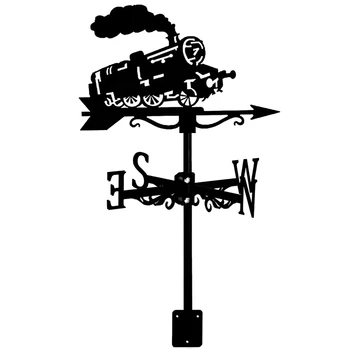 Garų Traukinio Siluetas Oro Mentiniai Weathervane Weathercock Sodo Terasą Kieme Ornamentu