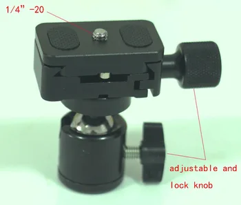 Metalo 30mm QR Plokštė kamuolį galva mount kit fr Fotoaparato Trikojo Monopodzie Kamuolį Galva DSLR fotoaparatas