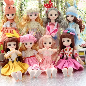 Mielas 30cm Lėlės, Pilnas Komplektas 1/6 Bjd Doll Jungtinio Kilnojamojo Lėlės Vaikų Mergaičių Lėlės Žaislą Dovanų Lėlės Mergaitėms