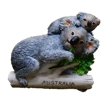 Mielas Australijos Koala Aukštos kokybės 3D Šaldytuvas Magnetai Pasaulio Kelionių Suvenyrai Šaldytuvas Magnetinis Lipdukas Namų Puošybai