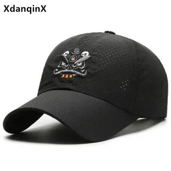 Nauja Vasaros Moterų Akių Skrybėlę Kvėpuojantis Beisbolo kepuraitę Snapback Cap Vyrų Saulės Apsaugos Sporto Kepurės Porų Siuvinėjimo Žvejybos Hat