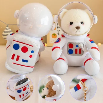 Naujas Mielas Animacinių filmų Kosmoso Meškiukas Pliušinis Lėlės Lėlės, Žaislai Internete Celebrity Astronautas Vaikų Gimtadienio Dovanos Didmeninės