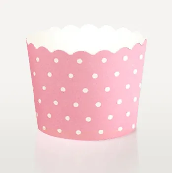 Nemokamas pristatymas rausva balta kropkowany cupcake atveju, blynai popieriaus dot tortas puodeliai alavo įdėklai, pigūs keksiukai dėžės savininko prekes