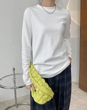Obrix Laisvalaikio Stiliaus Moteris Saldus Laisvas Megztinis O-Kaklo Visą Rankovės Office Lady Bazinis Modelis, Mados Džemperis Moterims