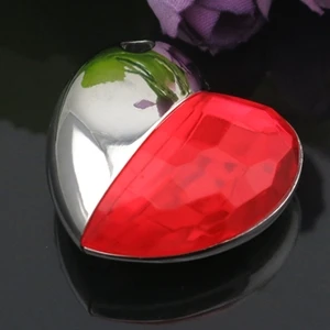 Raudonasis Deimantas Širdies Vandeniui Metalo USB 