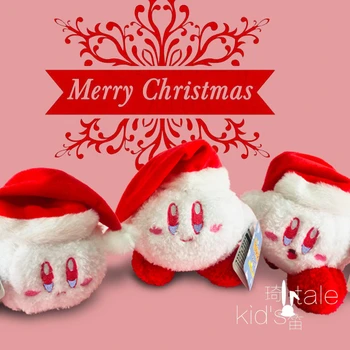 Sniego Gniūžtės Kirby Pliušinis Lėlės Kalėdų Kuprinę Pakabukas Palmių Kalėdų Dovana Pakabukas
