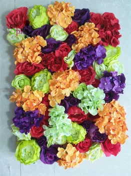 SPR Nemokamas Pristatymas 10vnt/daug sumaišykite spalvos Dirbtinių rožių bijūnas hydrangea gėlių sienos vestuvių fonas dirbtinių gėlių kompozicijų