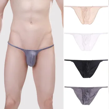 Vyrai Seksuali Maža u Kvėpuojantis Bikini Trumpikės Padidinti Dėklas G-String Dirželius vientisos Spalvos Mados Kelnės Vyrų Drabužiai