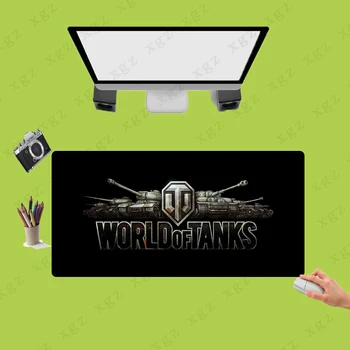 XGZ Aukštos Kokybės World of Tanks Logotipą, Tvirtos Gumos Kilimėlis Fiksavimo Krašto Trinkelėmis Žaidimų Kompiuterį Padmouse Nešiojamas Didelės Žaisti Mat