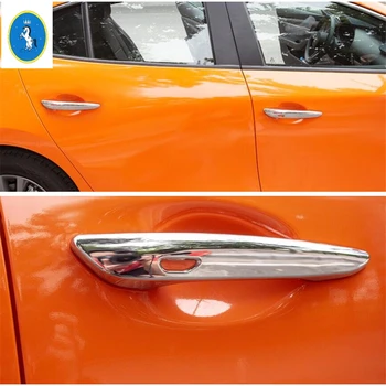 Yimaautotrims Auto Pagalbinė Durų Rankena Raštas Bžūp Apima Apdaila Tinka Mazda 3 2019 2020 ABS Chrome 