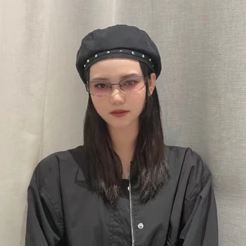 Yuumi Moneta Akiniai nuo saulės Moterims Vyrai Black Akiniai Cat eye MGlasses Spy Mados Negabaritinių Prabangos Dizaineris Prekės Jennie Korėja
