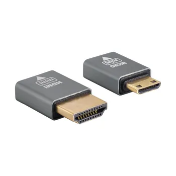 ZIHAN Suderinama Micro HDMI moterį, Mini Male & HDMI 1.4 Vyrų Adapteris 4K@60hz 2vnt/komplektas