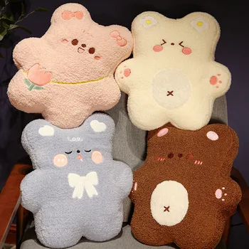 милая подушка медведя Mielas lokys pagalvę pliušinis žaislas sofos pagalvėlių mergina plauko pagalvę biuro kėdės nugaros pagalvėlės